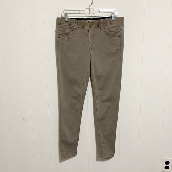 Democracy Ab Technology Light Gray/Brown Low Rise Stretch Skinny Jeans Size 8 - Picture 2 of 9